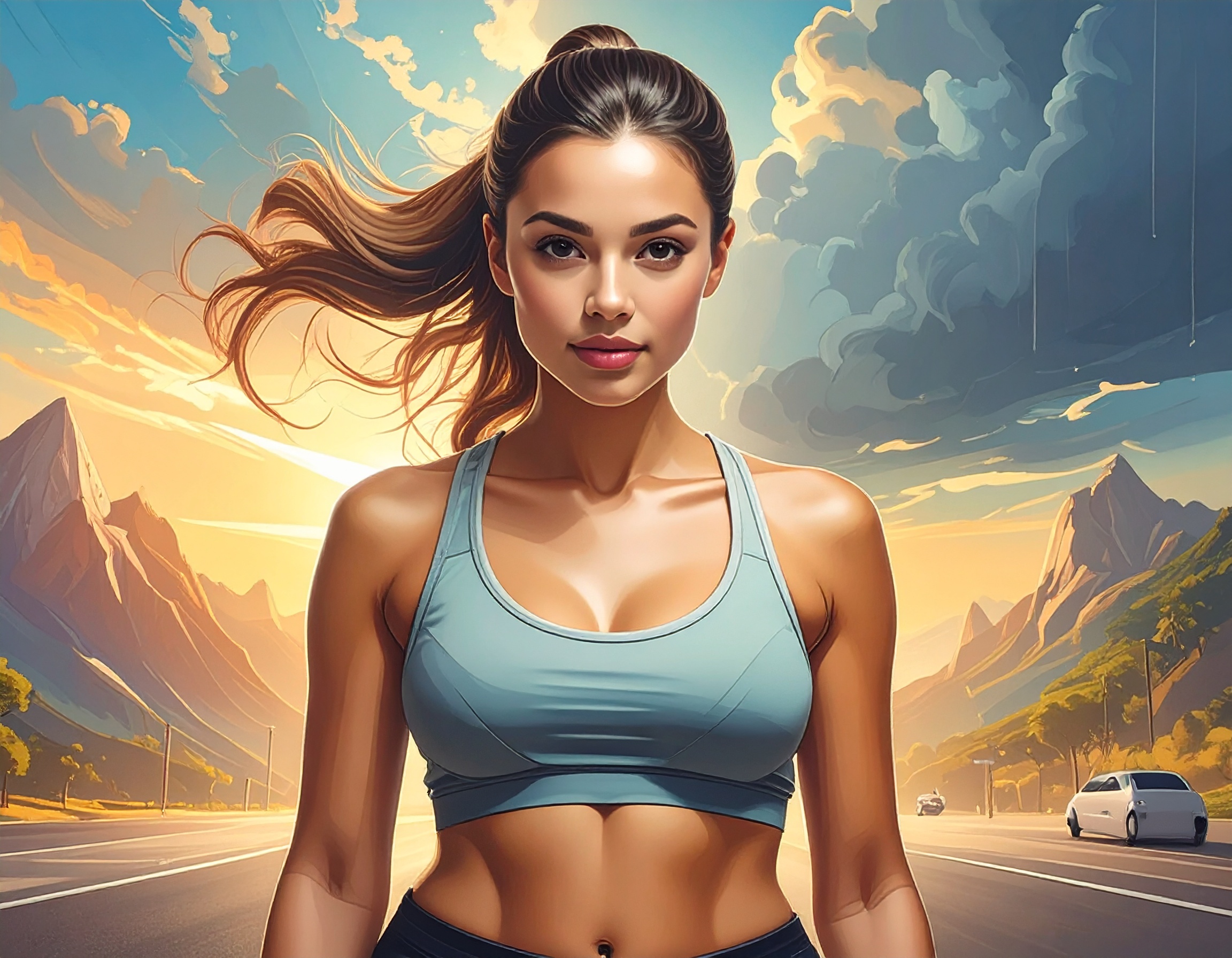 A fit person with low body fat, representing successful fat shedding.